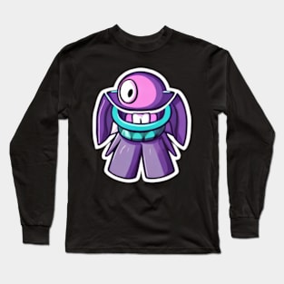 One-eyed sticker Long Sleeve T-Shirt